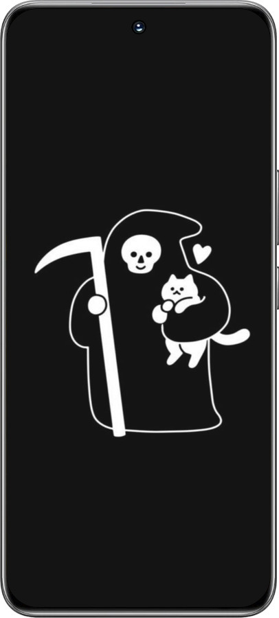 TPU чехол Минималистичный арт: смерть и кошка для Huawei Honor 200 - 6529b-3731 изображение 