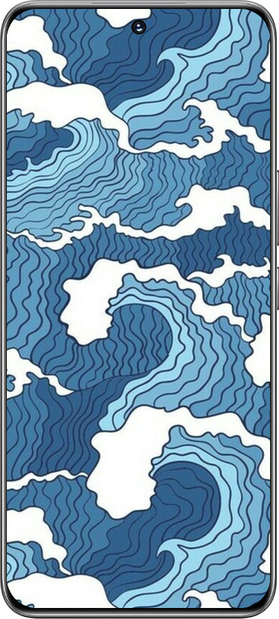 TPU чехол Абстрактный рисунок морских волн для Huawei Honor 200 - 6538b-3731 изображение 