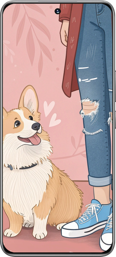 TPU чехол Корги 3 для Huawei Honor 200 - 6707b-3731 изображение 