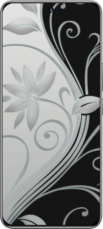 TPU чехол Цветы на чёрно-белом фоне для Huawei Honor 200 - 840b-3731 изображение 