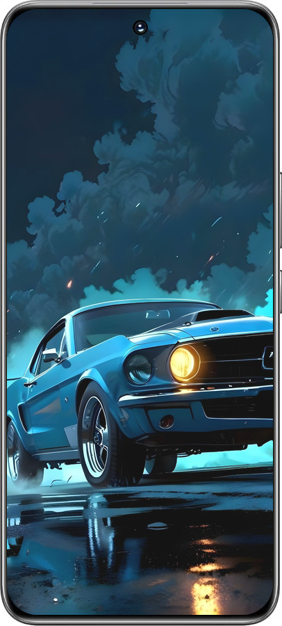 Силіконовий чехол Форд мустанг для Huawei Honor 200 - 6374u-3731 изображение 