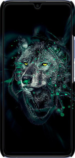 3D пластиковий матовий чехол Wolf для Huawei Honor 30 Lite - 6610m-2074 изображение 