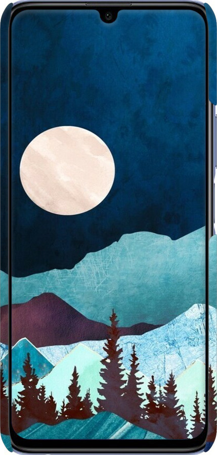 3D пластиковый матовый чехол Горная идиллия ночной пейзаж для Huawei Honor 30 Lite - 6488m-2074 изображение 
