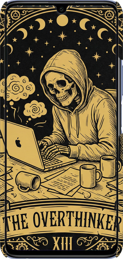 3D пластиковий матовий чехол The Overthinker для Huawei Honor 30 Lite - 6774m-2074 изображение 