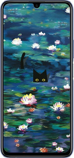 Силиконовый чехол із зображенням водяних лілій та кішок для Huawei Honor 30 Lite - 6257u-2074 изображение 