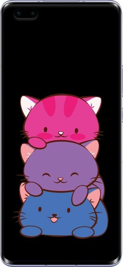 TPU чехол Милые кошки для Huawei Honor 30 Pro - 6518b-1920 изображение 