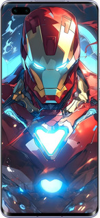 Силиконовый чехол Железный человек для Huawei Honor 30 Pro - 6372u-1920 изображение 