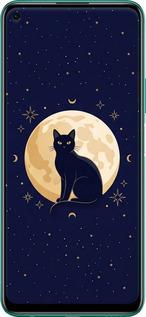 Силиконовый чехол Cute Cat Celestial/Witchy для Huawei Honor 30S - 6787u-1897 изображение 