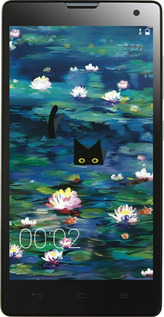 Силіконовий чехол с изображением водяных лилий и кошек для Huawei Honor 3C - 6257u-307 изображение 