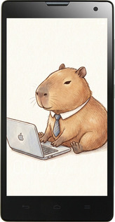 Силиконовый чехол Funny Capybara CEO Working для Huawei Honor 3C - 6777u-307 изображение 
