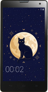 Силиконовый чехол Cute Cat Celestial/Witchy для Huawei Honor 3C - 6787u-307 изображение 