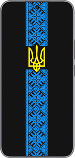 Силиконовый чехол Тризуб в вышиванке для Huawei Honor 400 5G - 1158u-4017 изображение 