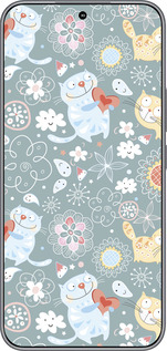 Силиконовый чехол Котята v3 для Huawei Honor 400 5G - 1223u-4017 изображение 