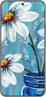 Силиконовый чехол Красивые арт-ромашки для Huawei Honor 400 5G - 4031u-4017 изображение 