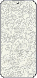 Силіконовий чехол Біле мереживо для Huawei Honor 400 5G - 4383u-4017 изображение 