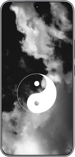 Силиконовый чехол Инь и Янь для Huawei Honor 400 5G - 4389u-4017 изображение 