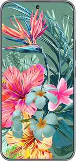 Силиконовый чехол Тропические цветы v1 для Huawei Honor 400 5G - 4667u-4017 изображение 