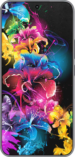 Силиконовый чехол Абстрактные цветы для Huawei Honor 400 5G - 511u-4017 изображение 