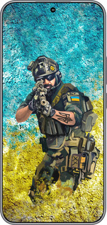 Силиконовый чехол Воин ЗСУ для Huawei Honor 400 5G - 5311u-4017 изображение 