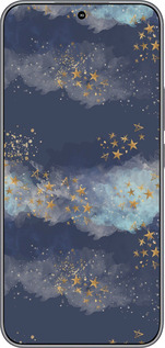Силиконовый чехол Ночь золотые звезды для Huawei Honor 400 5G - 5421u-4017 изображение 