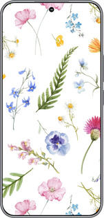 Силиконовый чехол Цветочный фон v2 для Huawei Honor 400 5G - 5472u-4017 изображение 