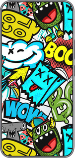 Силиконовый чехол Стикеры v4 для Huawei Honor 400 5G - 5508u-4017 изображение 