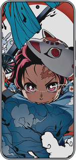 Силиконовый чехол Танджиро Камадо для Huawei Honor 400 5G - 5574u-4017 изображение 