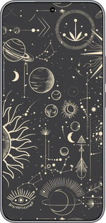 Силиконовый чехол Фаза луны для Huawei Honor 400 5G - 5605u-4017 изображение 