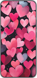 Силиконовый чехол Сердечки 4 для Huawei Honor 400 5G - 5662u-4017 изображение 