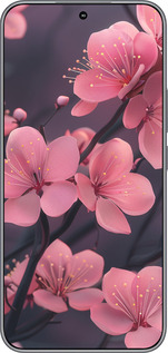 Силіконовий чехол Пурпурова сакура для Huawei Honor 400 5G - 6075u-4017 изображение 