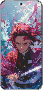 Силиконовый чехол Танджиро Камадо: Клинок рассекающий демонов для Huawei Honor 400 5G - 6111u-4017 изображение 