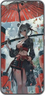 Силиконовый чехол Гейша-воин для Huawei Honor 400 5G - 6124u-4017 изображение 