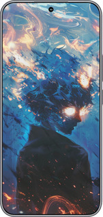 Силиконовый чехол Сатору Годжо для Huawei Honor 400 5G - 6129u-4017 изображение 