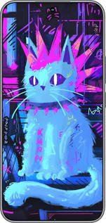 Силиконовый чехол Кот панк для Huawei Honor 400 5G - 6311u-4017 изображение 