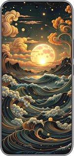 Силиконовый чехол Арт волны для Huawei Honor 400 5G - 6332u-4017 изображение 