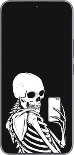 Силиконовый чехол Скелет делает Selfie для Huawei Honor 400 5G - 6535u-4017 изображение 