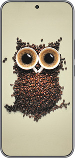 Силиконовый чехол Сова из кофе для Huawei Honor 400 5G - 777u-4017 изображение 