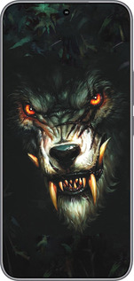 Силиконовый чехол Дьявольский волк для Huawei Honor 400 5G - 833u-4017 изображение 