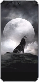 Силиконовый чехол Воющий волк для Huawei Honor 400 5G - 934u-4017 изображение 