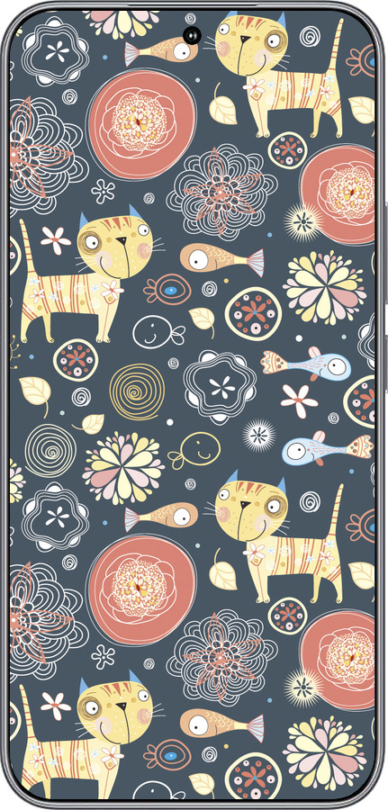 Силиконовый чехол Котята v4 для Huawei Honor 400 5G - 1224u-4017 изображение 