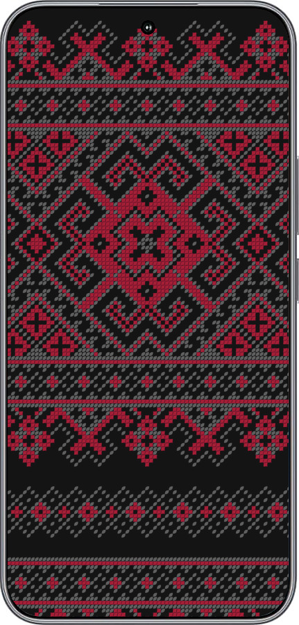 Силиконовый чехол Вышиванка 52 для Huawei Honor 400 5G - 1763u-4017 изображение 