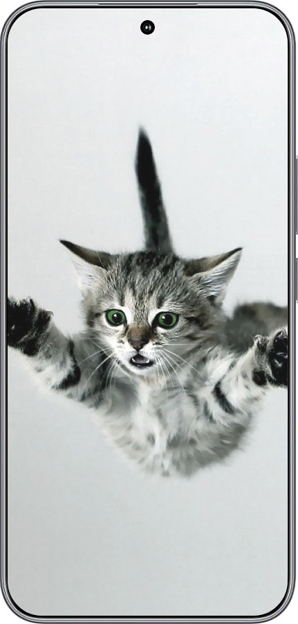 Силиконовый чехол Летящий котёнок для Huawei Honor 400 5G - 2322u-4017 изображение 