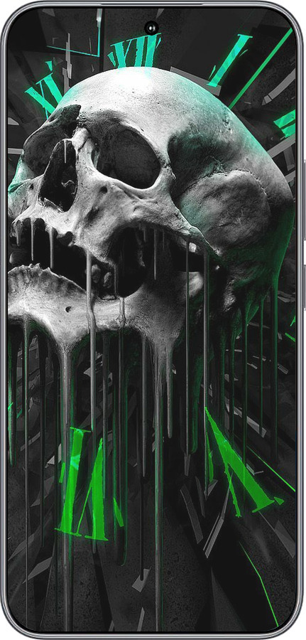 Силиконовый чехол Череп-часы для Huawei Honor 400 5G - 4100u-4017 изображение 