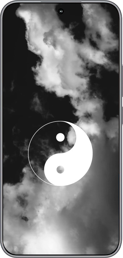 Силиконовый чехол Инь и Янь для Huawei Honor 400 5G - 4389u-4017 изображение 