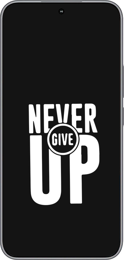 Силиконовый чехол Никогда не сдавайся для Huawei Honor 400 5G - 4572u-4017 изображение 