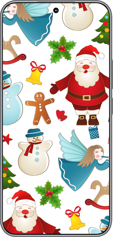 Силиконовый чехол Новогодний 1 для Huawei Honor 400 5G - 4614u-4017 изображение 