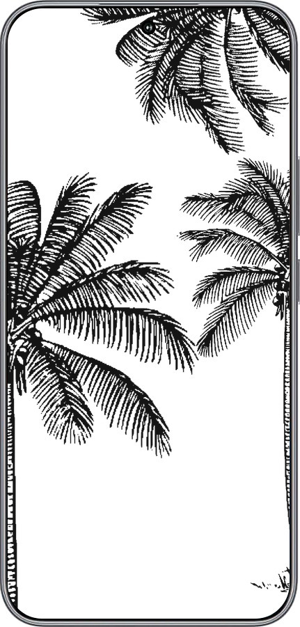 Силиконовый чехол Пальмы1 для Huawei Honor 400 5G - 4634u-4017 изображение 