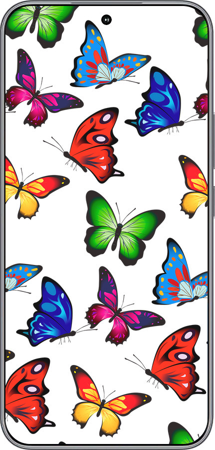 Силиконовый чехол Красочные мотыльки для Huawei Honor 400 5G - 4761u-4017 изображение 