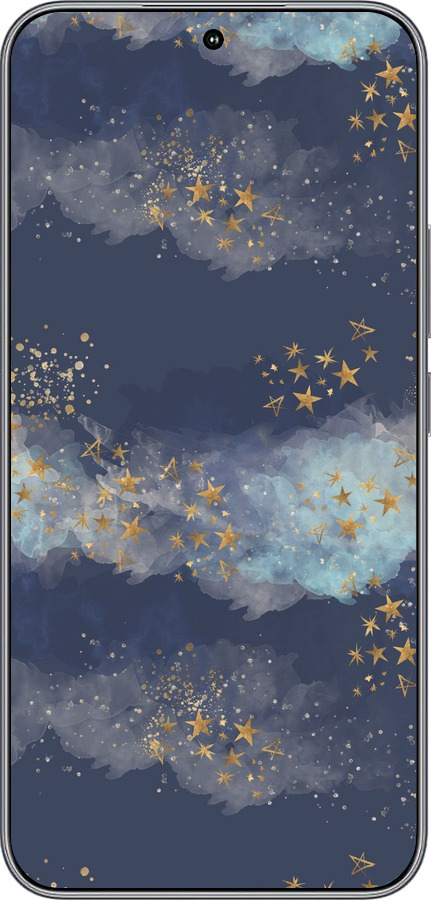 Силиконовый чехол Ночь золотые звезды для Huawei Honor 400 5G - 5421u-4017 изображение 