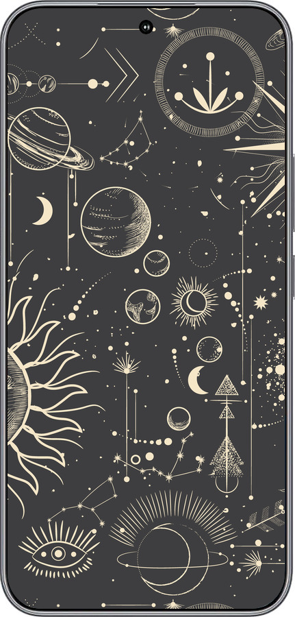 Силиконовый чехол Фаза луны для Huawei Honor 400 5G - 5605u-4017 изображение 